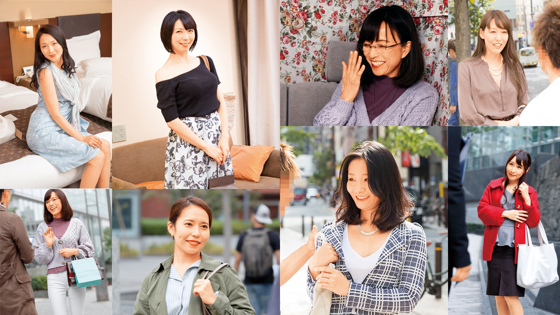 五十路・四十路熟女ナンパ交尾「人に見られると興奮するの」と熟女マニアの男に恥じらいを見せる美魔女と激ナマ交尾で生ハメ!
