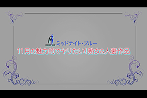 ミッドナイト・ブルー 11月の魅力的でヤリたい！熟女＆人妻作品
